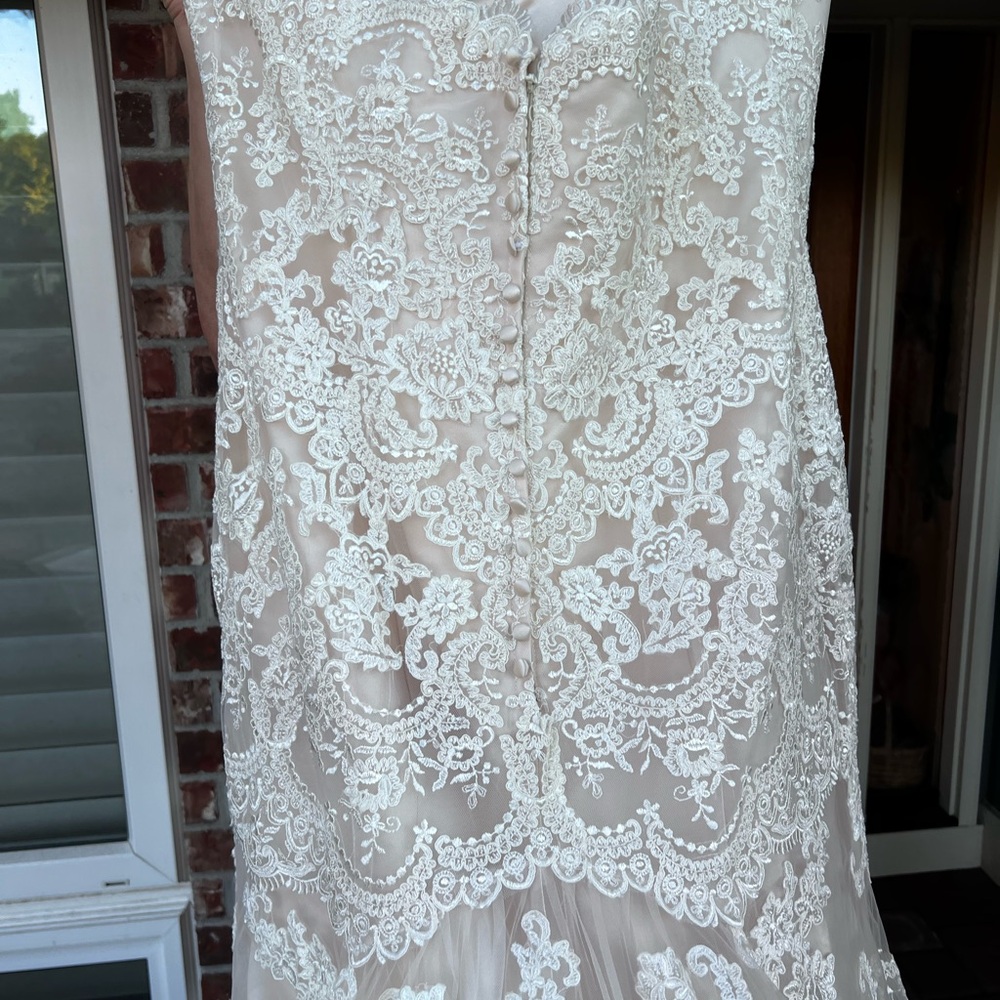Allure Bridals Strapless Bridal Dress (Style W383) - Picture 7 of 9